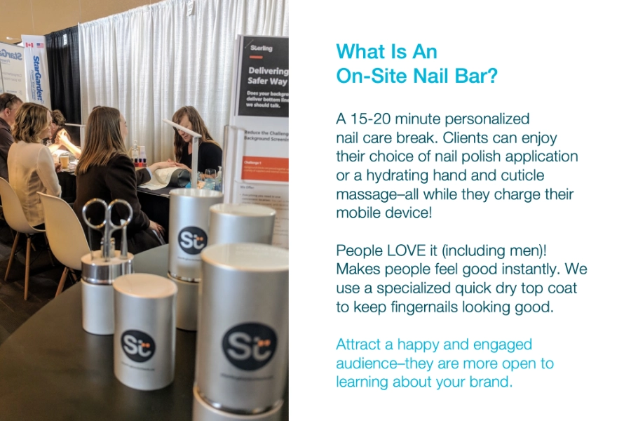 On-site nail bar